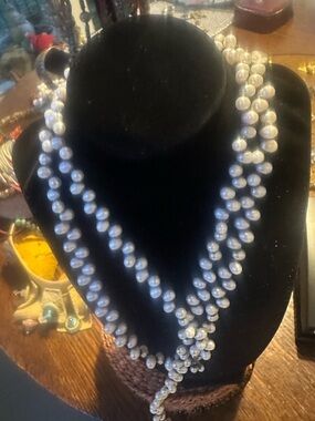 Classic White Pearl Multi-Strand Necklace